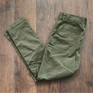 Current/Elliott The Confident Pant Army Green Cropped